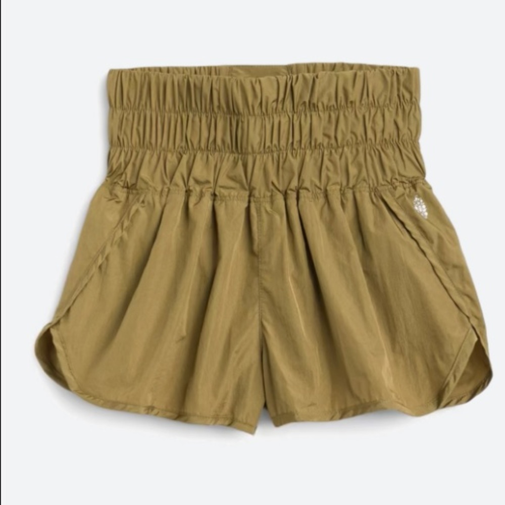NWT! FP Movement by Free People the way home shorts in olive, size large.